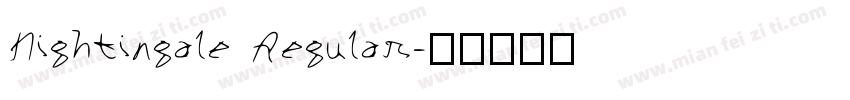 Nightingale Regular字体转换